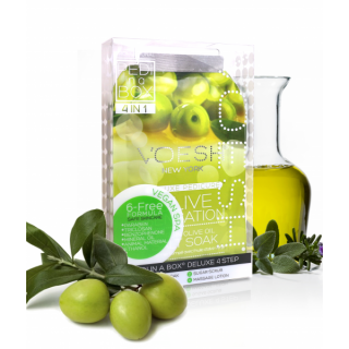 VOESH DELUXE PEDICURE Pedi in a Box (4 Step) Olive Sensation